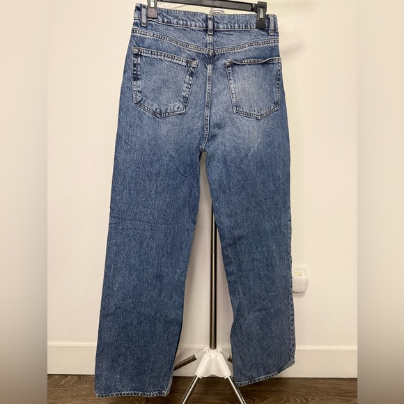 Reformation Jeans Women’s Size 29 High Rise Straight Leg Blue Denim Sustainable - Picture 2 of 4